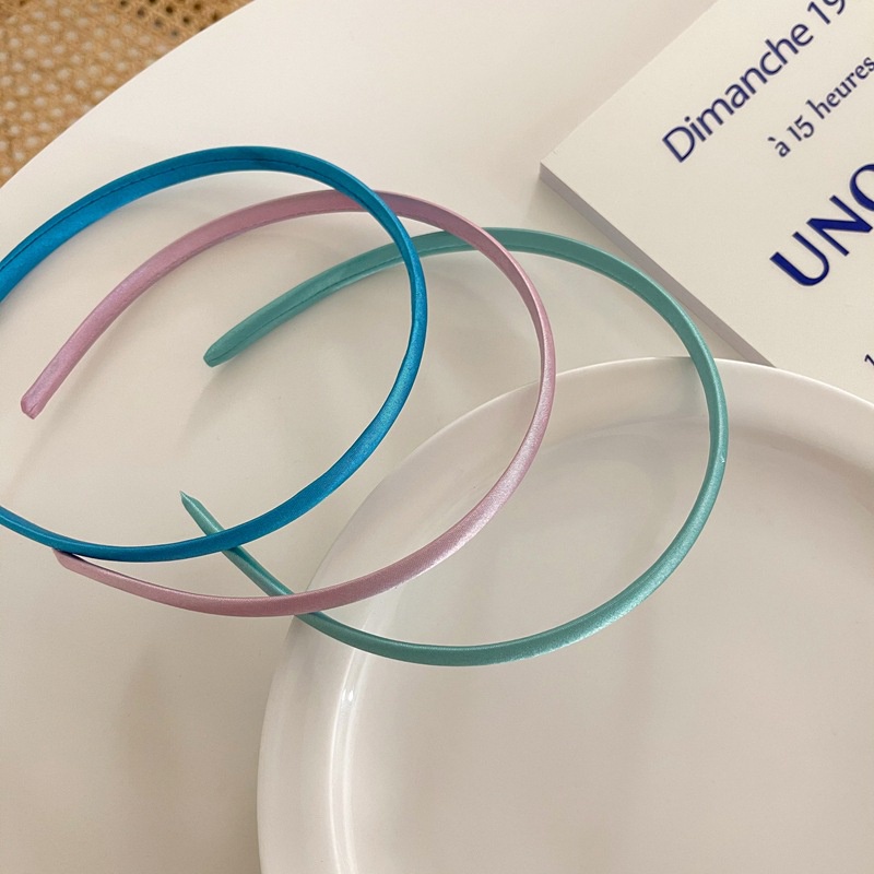 Cài tóc vải satin màu kẹo đơn giản đa năng