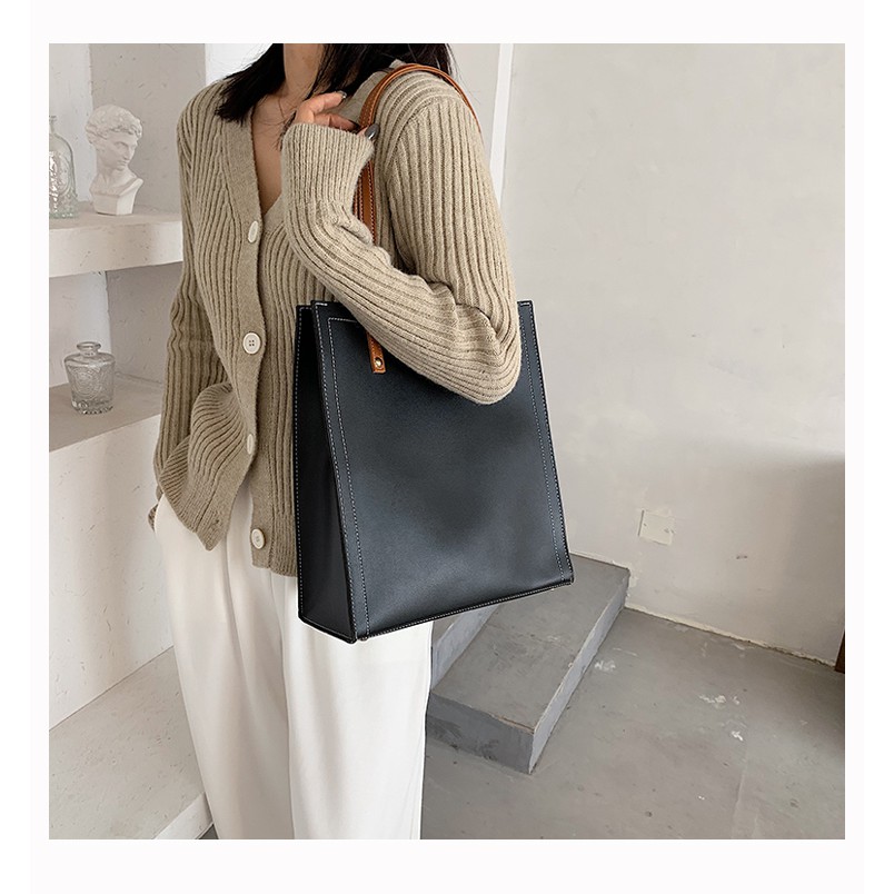 Túi đeo vai kiểu công sở đựng vừa giấy a4 và laptop dài 33 cao 28