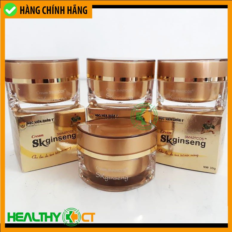 ✅ CHÍNH HÃNG- COMBO viên uống sáng da sương mai + Kem bôi Smartcos SK Ginseng Học Viện Quân Y