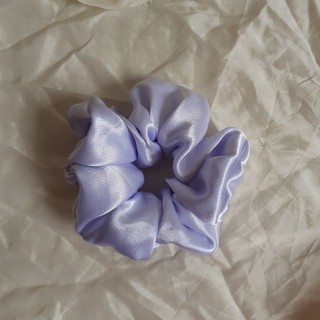 Scrunchies phi bóng đơn sắc