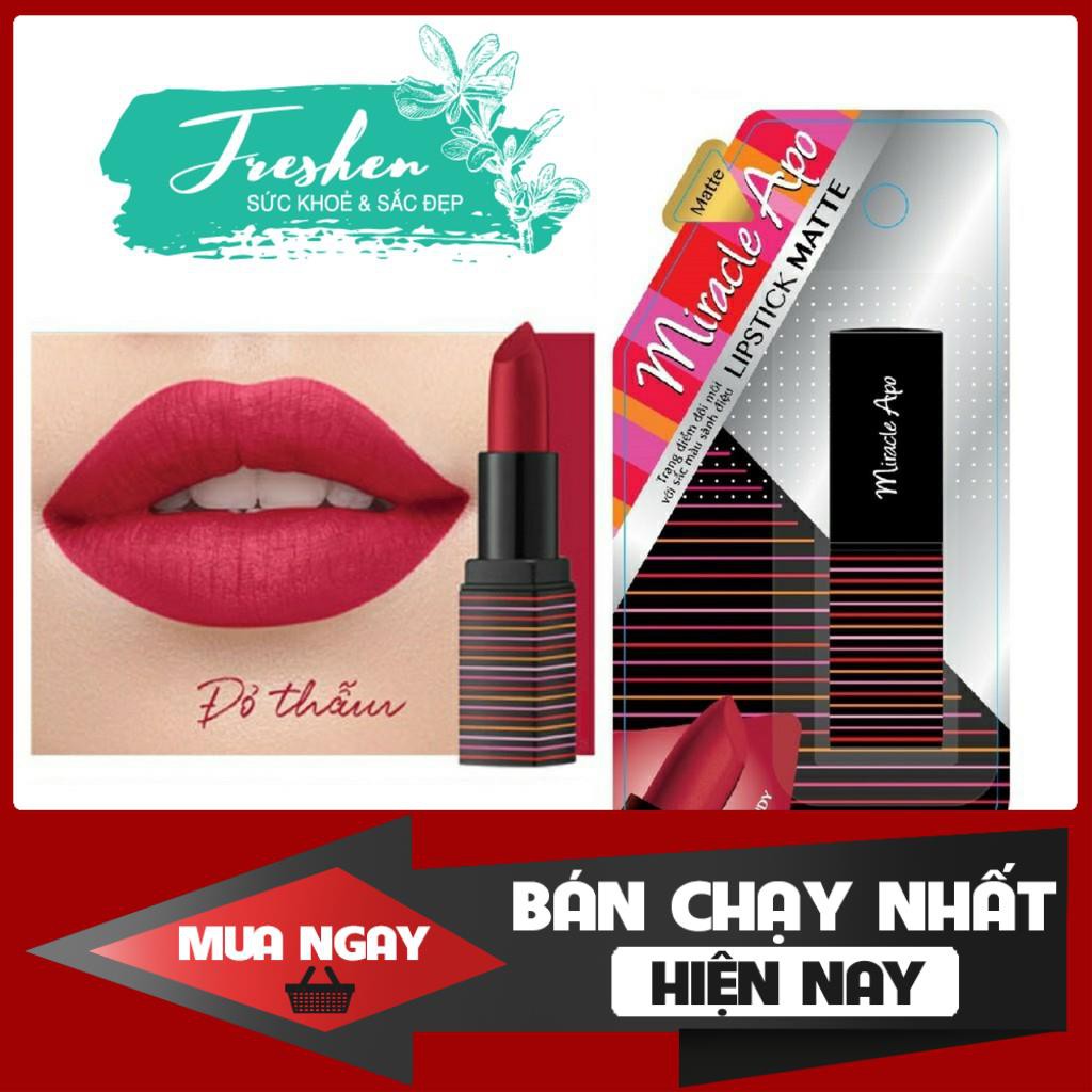 ✅ (CHÍNH HÃNG) Son lì Miracle Apo Lipstick Matte Brownude 4g *