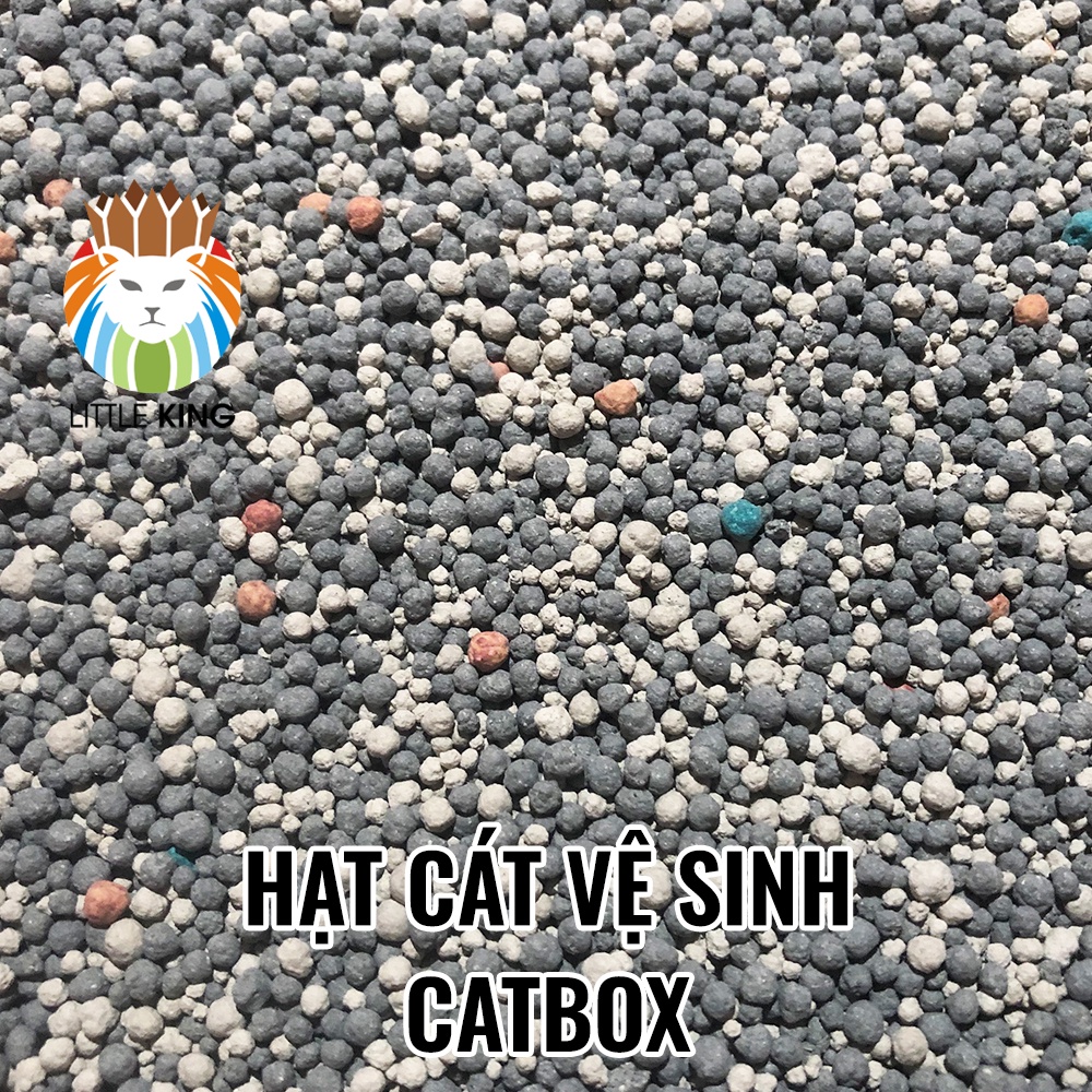 Cát vệ sinh cho mèo Catbox 8L, cát vệ sinh than hoạt tính carbon siêu thấm hút và khử mùi Little King pet shop