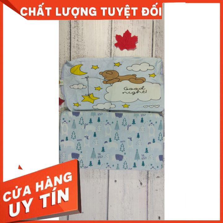 Gối cao su non Mipbi ẤM ÁP NHƯ LÒNG MẸ tặng kèm 1 vỏ gối cao cấp chính hãng