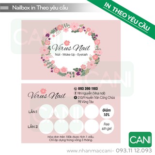 500c In theo yêu cầu (MẪU RIÊNG) Namecard Tag giấy Thẻ tích điểm Thẻ giấy Danh thiếp Voucher Thiệp cảm ơn Card giấy CANI
