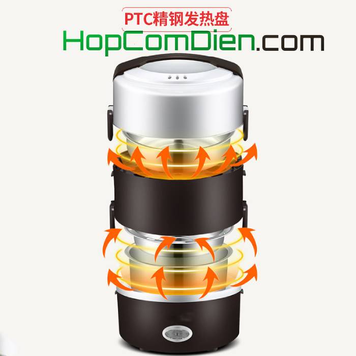 Hộp cơm hâm nóng Yoice inox 3 tầng