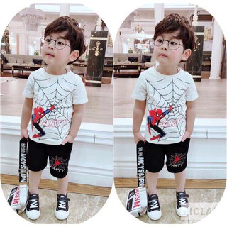 [Hàng mới về] Bộ bé trai siêu nhân nhện Kute 8-18kg