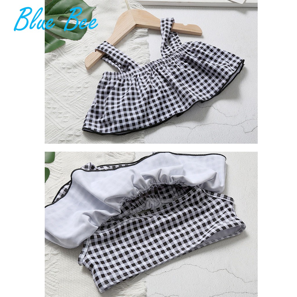 Bikini đồ bơi bé gái 2 mảnh Hàn Quốc cho bé gái từ 2-6 tuổi tặng kèm mũ bơi, ảnh thật hàng có sẵn