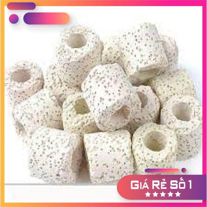 100gr Vật Liệu Lọc Sứ Lỗ Trắng Xử Lý Nước Bể Cá