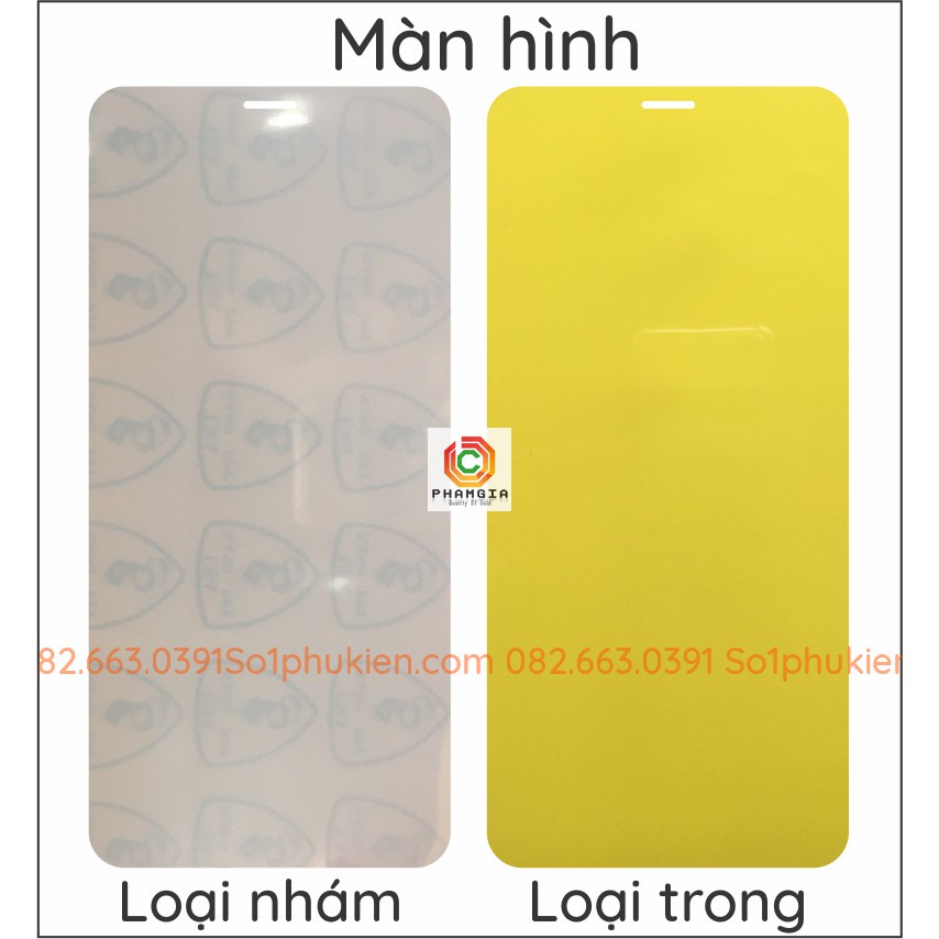 Dán PPF Sony Xz3 loại nhám, trong dành cho màn hình , mặt lưng , mặt lưng full viền