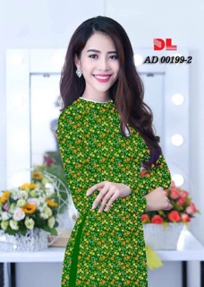 Vải áo dài hoa nhí