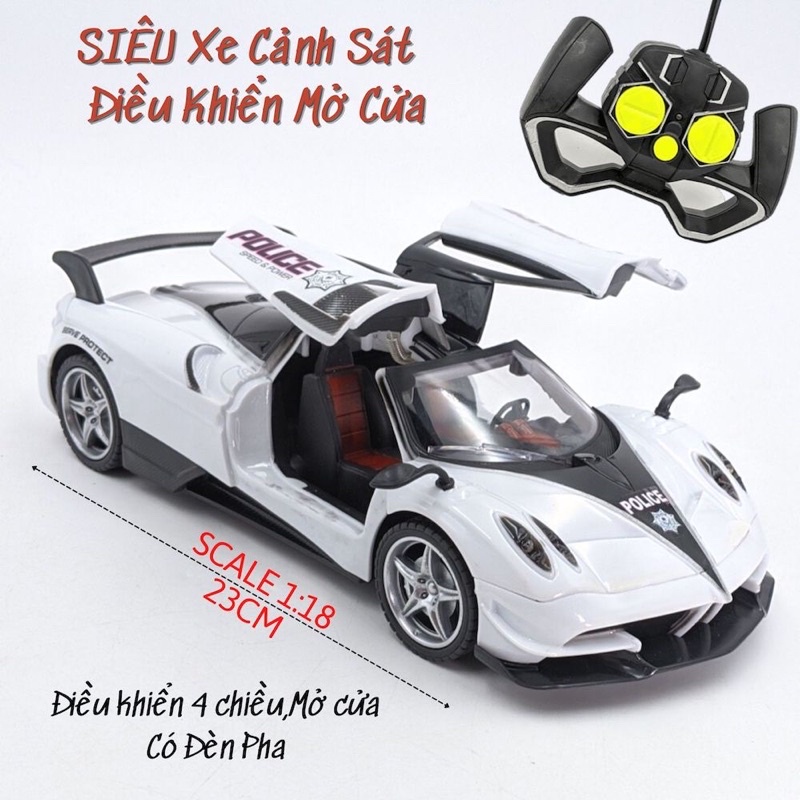 Xe cảnh sát mở cửa điều khiển từ xa pin sạc