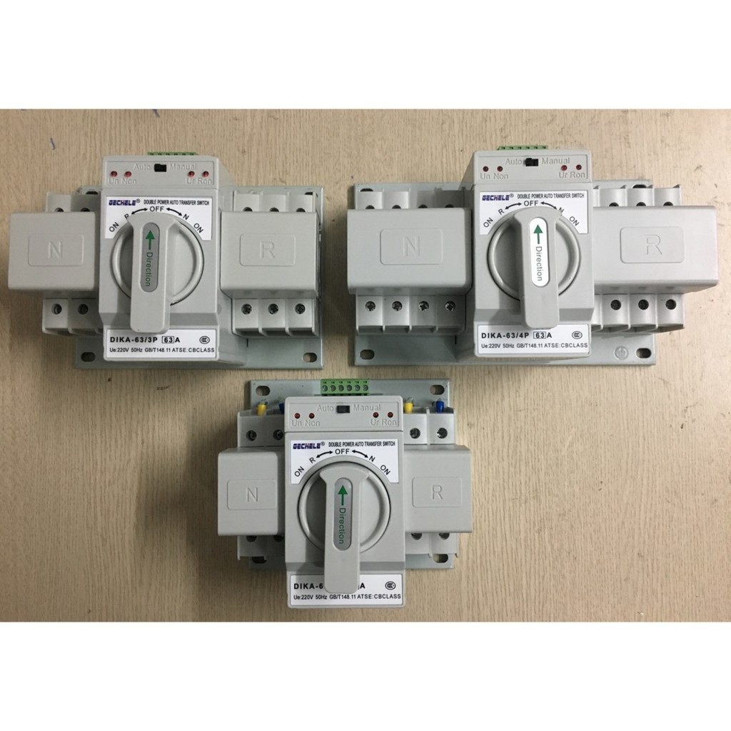 Bộ đổi nguồn điện tự động ATS 3P-380V-63A DIKA-63/3P