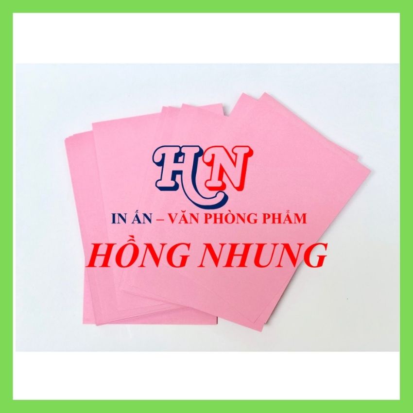 Bìa Thái A4, Xấp 100 Tờ, Định Lượng 180 gsm, giúp bạn in ấn, photo, Trang Trí