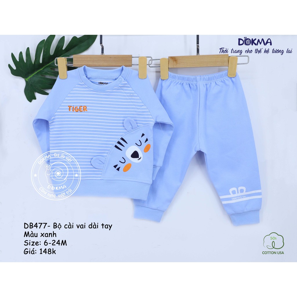 Dokma - Bộ cài vai dài tay phối hình 6-24M (DB477)