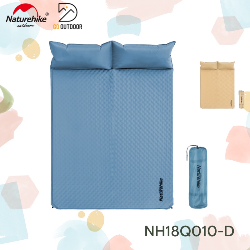 Đệm Hai Người Tự Bơm Hơi Kèm Gối Naturehike NH18Q010-D