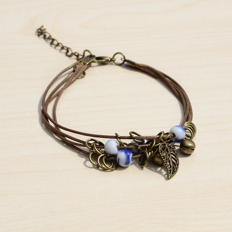 Lắc chân Handmade chiếc lá - TS-0026 | BigBuy360 - bigbuy360.vn