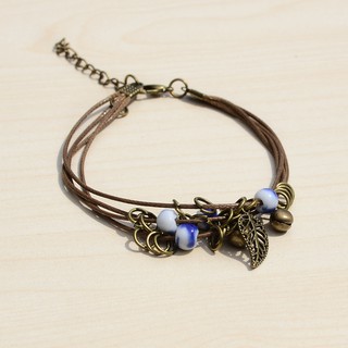 Lắc chân Handmade chiếc lá - TS-0026