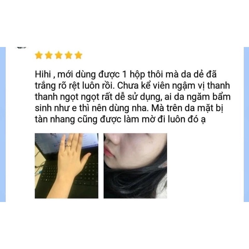 Viên Ngậm Trắng Da Dưới Lưỡi Glutathione 100mg - Nhập Khẩu Italy