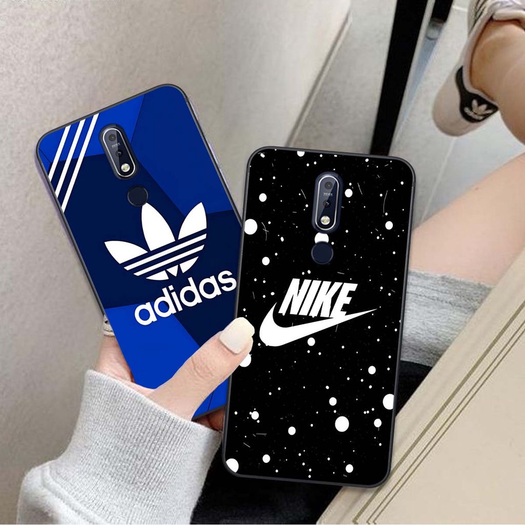 Ốp lưng điện thoại nokia 5.1 plus / nokia 6.1 plus / 7.1 / 7.1 plus / 8.1 in hình thương hiệu LV, GUCI, NIKE và adidas