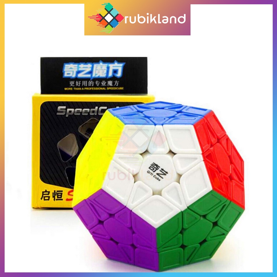 Rubik Megaminx 3x3 QiYi QiHeng S Rubic Biến Thể 12 Mặt Stickerless Cao Cấp Đồ Chơi Trẻ Em