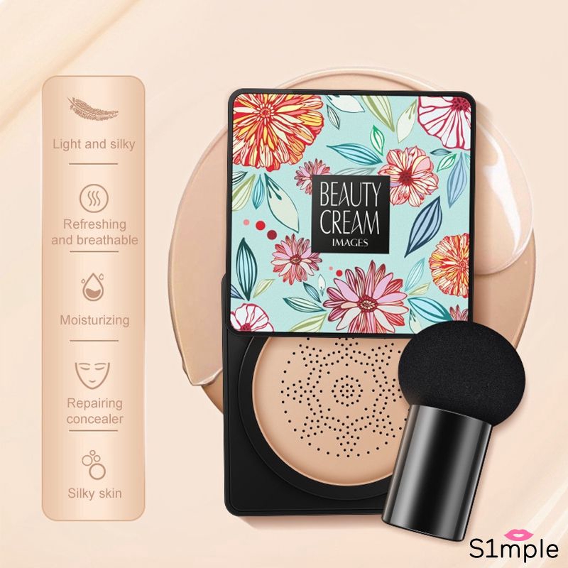 [Hàng mới về] BB Cream dưỡng ẩm da kèm mút tán hình đầu nấm chất lượng cao