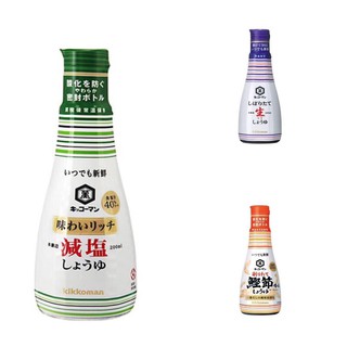 NƯỚC TƯƠNG KIKKOMAN NGUYÊN CHẤT (CHAI 200ML - 3 LOAI) - HÀNG NỘI ĐỊA NHẬT, DATE 10/2021