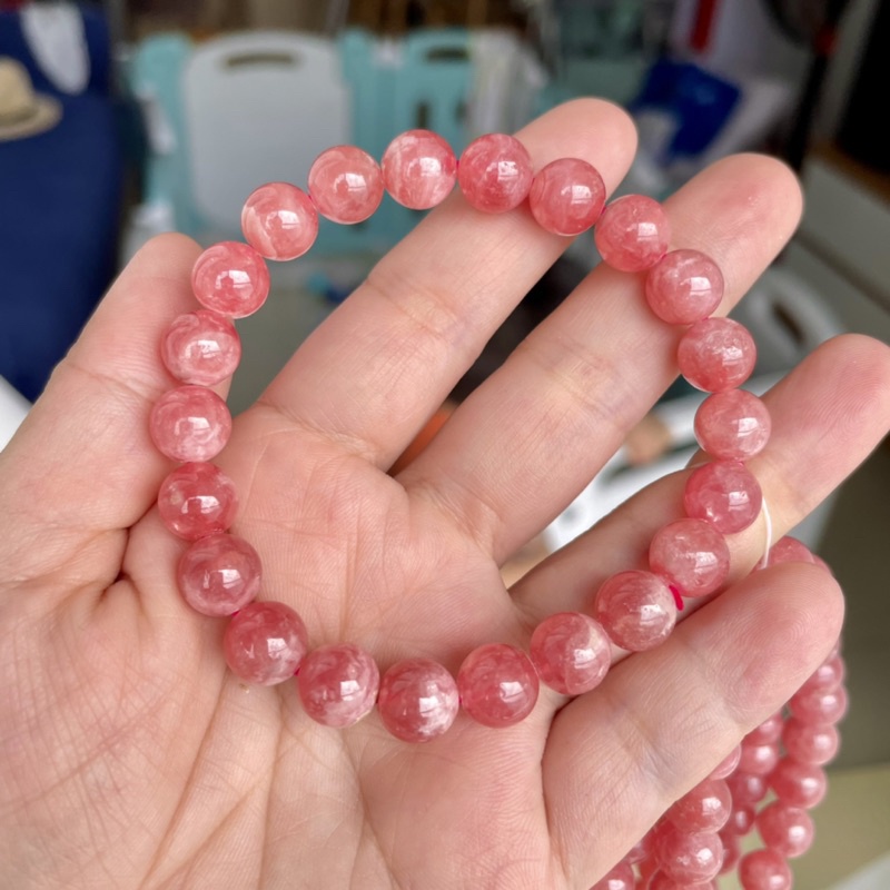 Vòng tay đào hoa VIP- Rhodochrosite