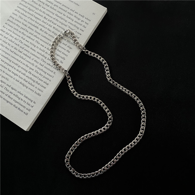 Vòng Cổ Thép Titan Dày Phong Cách Hip Hop Hop Cá Tính Thời Trang Cho Nam Và Nữ 60cm