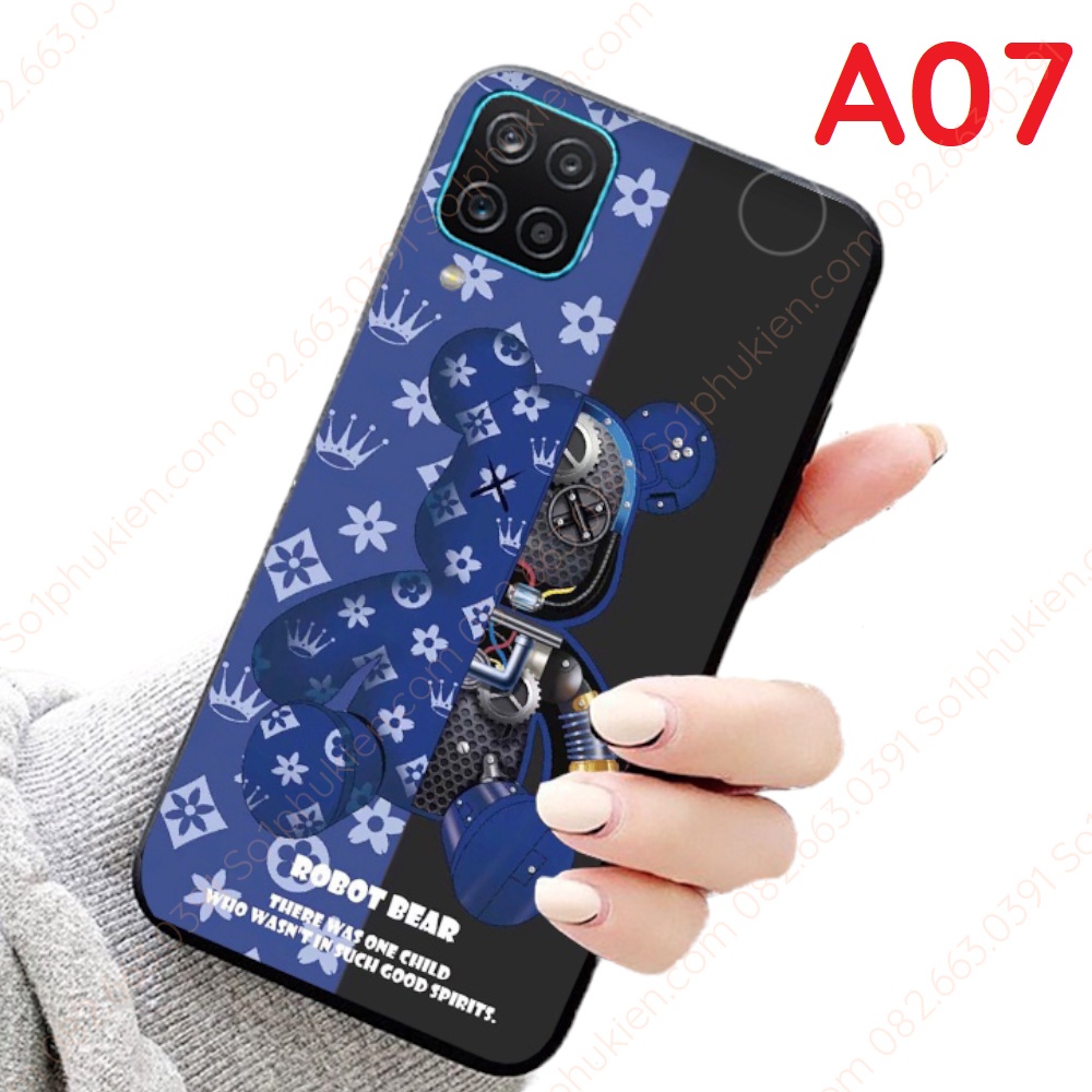Ốp lưng Samsung A12 A22 5G A22 4G in hình BearBr.ick, Gấu KAW.S siêu đẹp