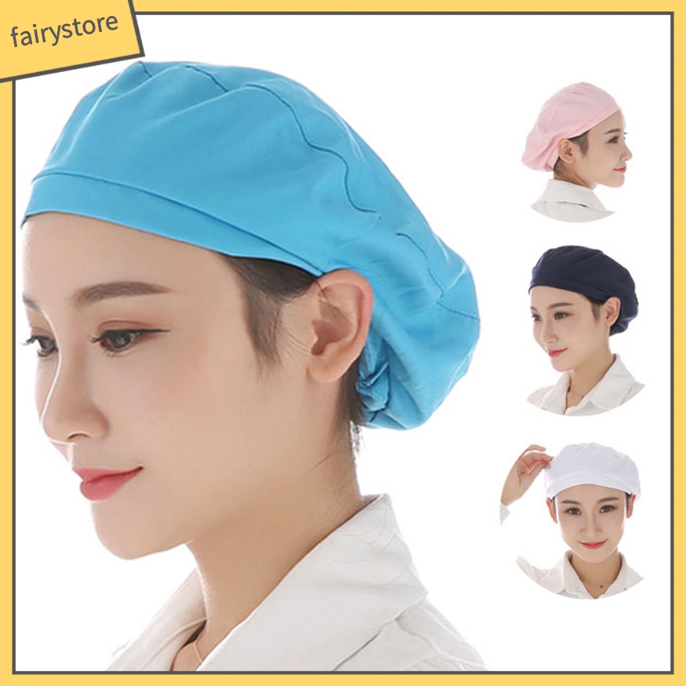 Mũ đầu bếp thoáng khí chống bụi dành cho nữ