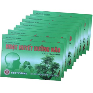 Combo 10 Hộp Hoạt Huyết Dưỡng Não Đại Uy- Hộp 100 Viên