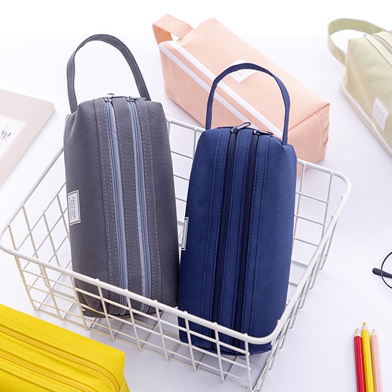 Túi Đựng Bút Bằng Vải Sức Chứa Lớn Nhiều Màu Phong Cách Hàn Quốc