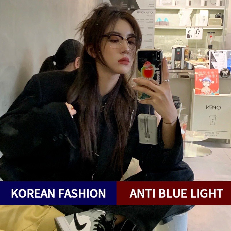 Gọng kính cận nữ nam thời trang Hottrend 2022 gọng kim loại mảnh siêu bền chắc phong cách Hàn Quốc phối đồ đẹp 100