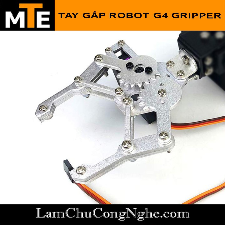 Tay gắp Robot G4 Gripper dùng Servo MG995 MG996