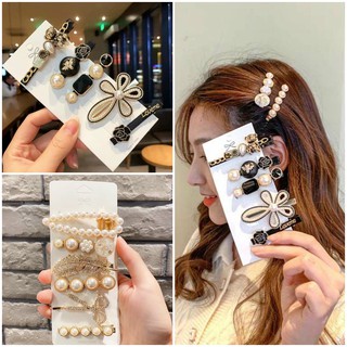 💥HÀNG SẴN 💥 Set 6 Kẹp Tóc Ngọc Siêu Sang Chảnh - Ngọc Nhân Tạo