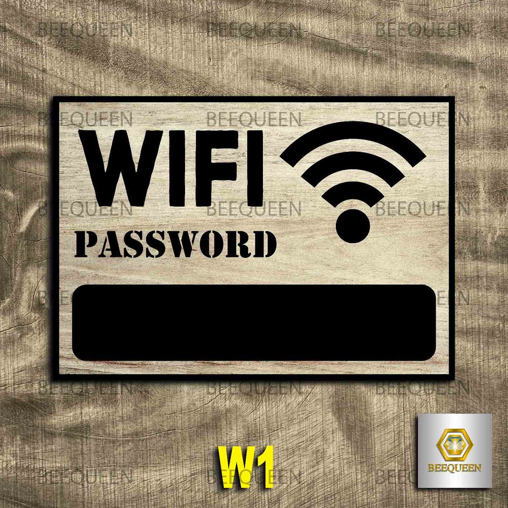 [20 Mẫu] Biển Wifi Trang Trí Quán - Biển Pass Wifi