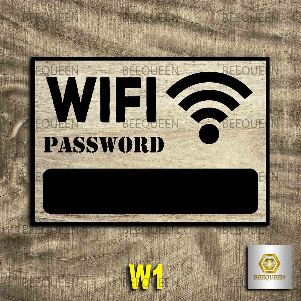 Biển Wifi Trang Trí Quán - Biển Pass Wifi