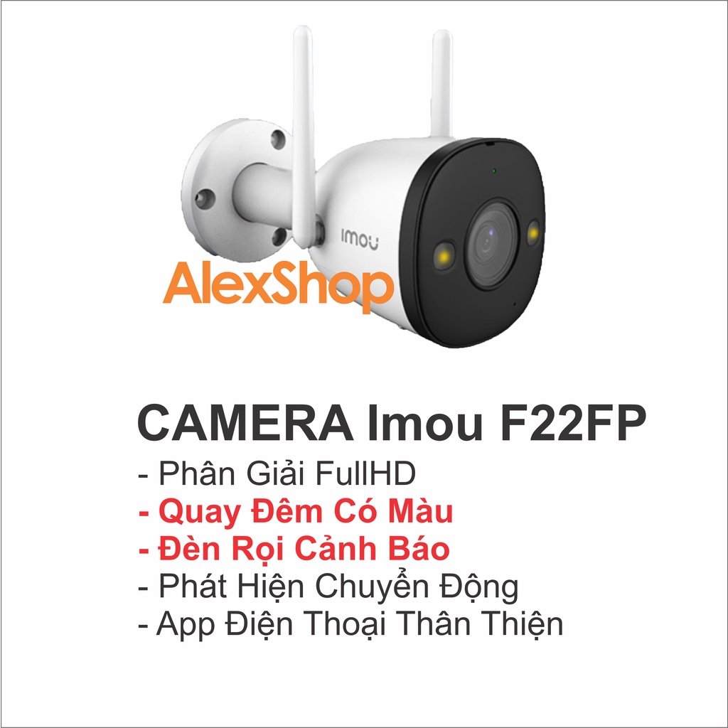 [64Gb] Combo 6 Camera Imou A22 (4) và F22 (2) FullHD Trong Nhà Ngoài Trời - Chính Hãng