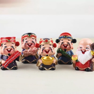 (MUA NHIỀU GIẢM GIÁ)BỘ TƯỢNG 5 ÔNG PHƯỚC LỘC THỌ CAO 6CM