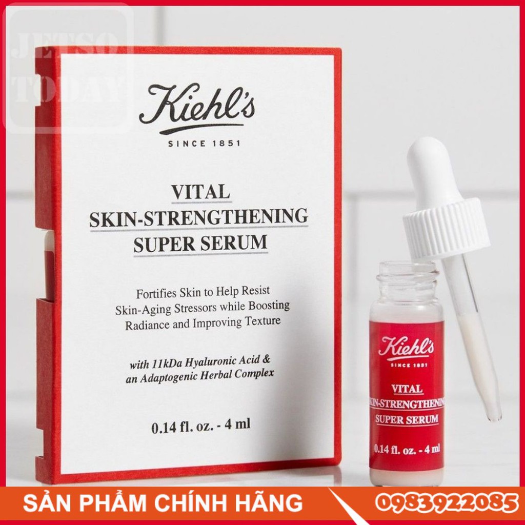 Serum căng bóng trẻ hóa da Kiehls Vital-Skin Strengthening Super Serum 4ml