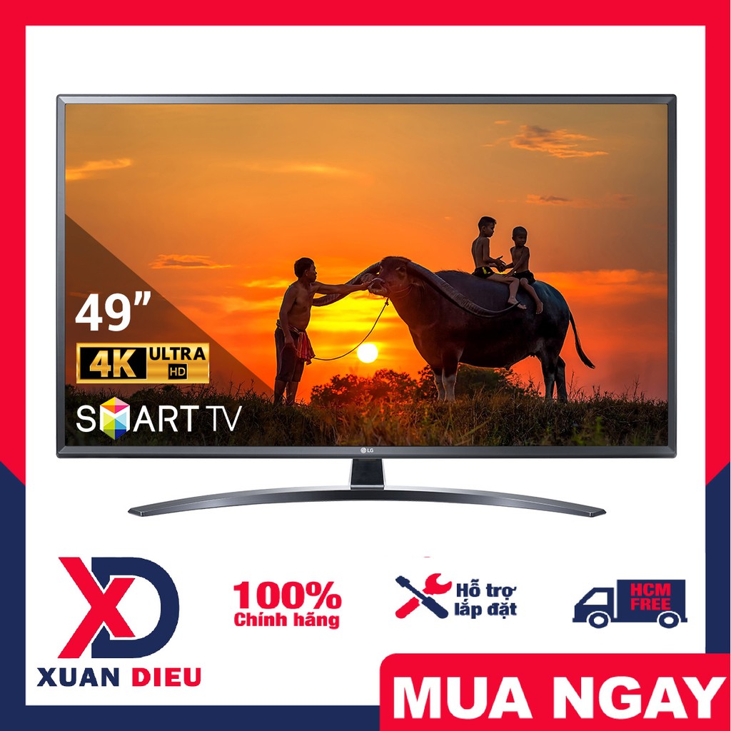 Smart Tivi LG 4K 49 inch 49UN7400PTA Hệ điều hành WebOS Smart TV 5.0, tìm kiếm bằng giọng nói,Giao miễn phí HCM