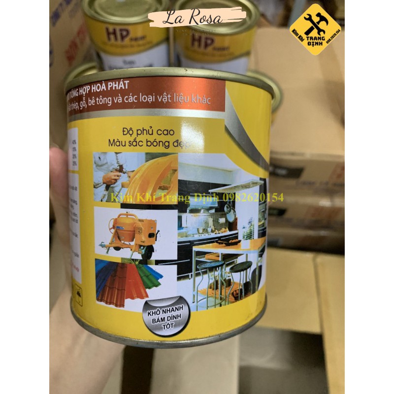 Sơn Tổng Hợp Cho Sắt, Kim Loại, Gỗ, Bê Tông Hòa Phát... 800ml