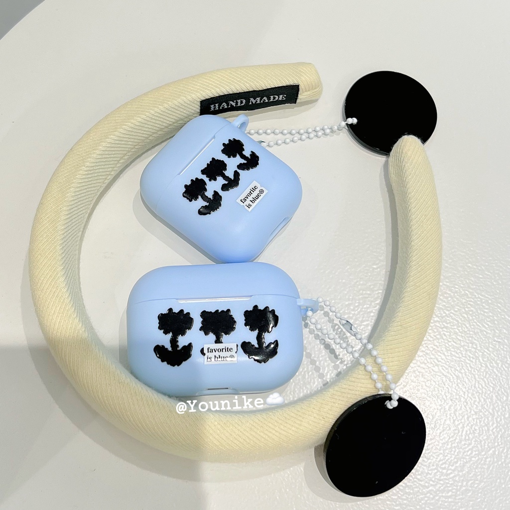 Vỏ Bảo Vệ Hộp Sạc Tai Nghe airpods 1 2 3 Pro Mềm Họa Tiết Hoa Phong Cách Hàn Quốc