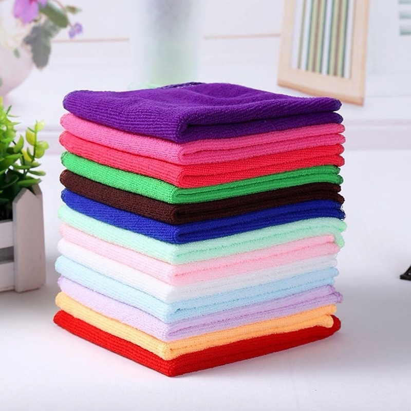 Set 2 Khăn Vải Microfiber Lau Chùi Nhà Bếp Tiện Lợi Chất Lượng Cao