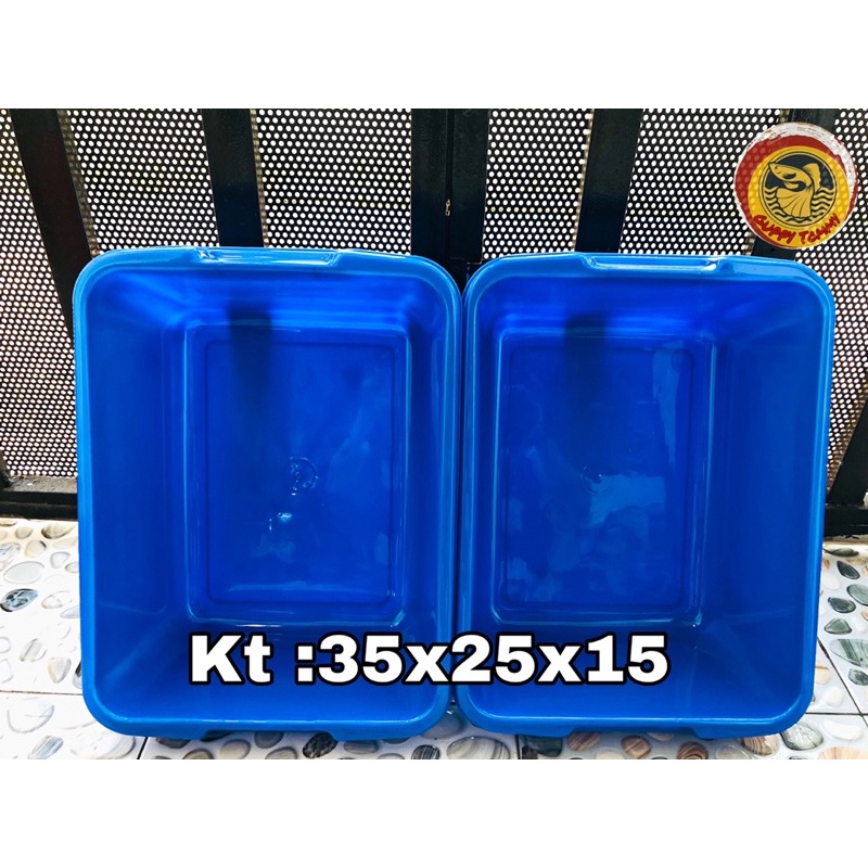 Khay nhựa nuôi cá 10 lit xanh - chất liệu nhựa tốt bền đẹp
