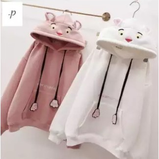 Áo Hoodie Thêu Mèo Tai Thỏ Thời Trang Nam Nữ Thu Đông phong cách năng động trẻ trung kiểu dáng cute dễ thương