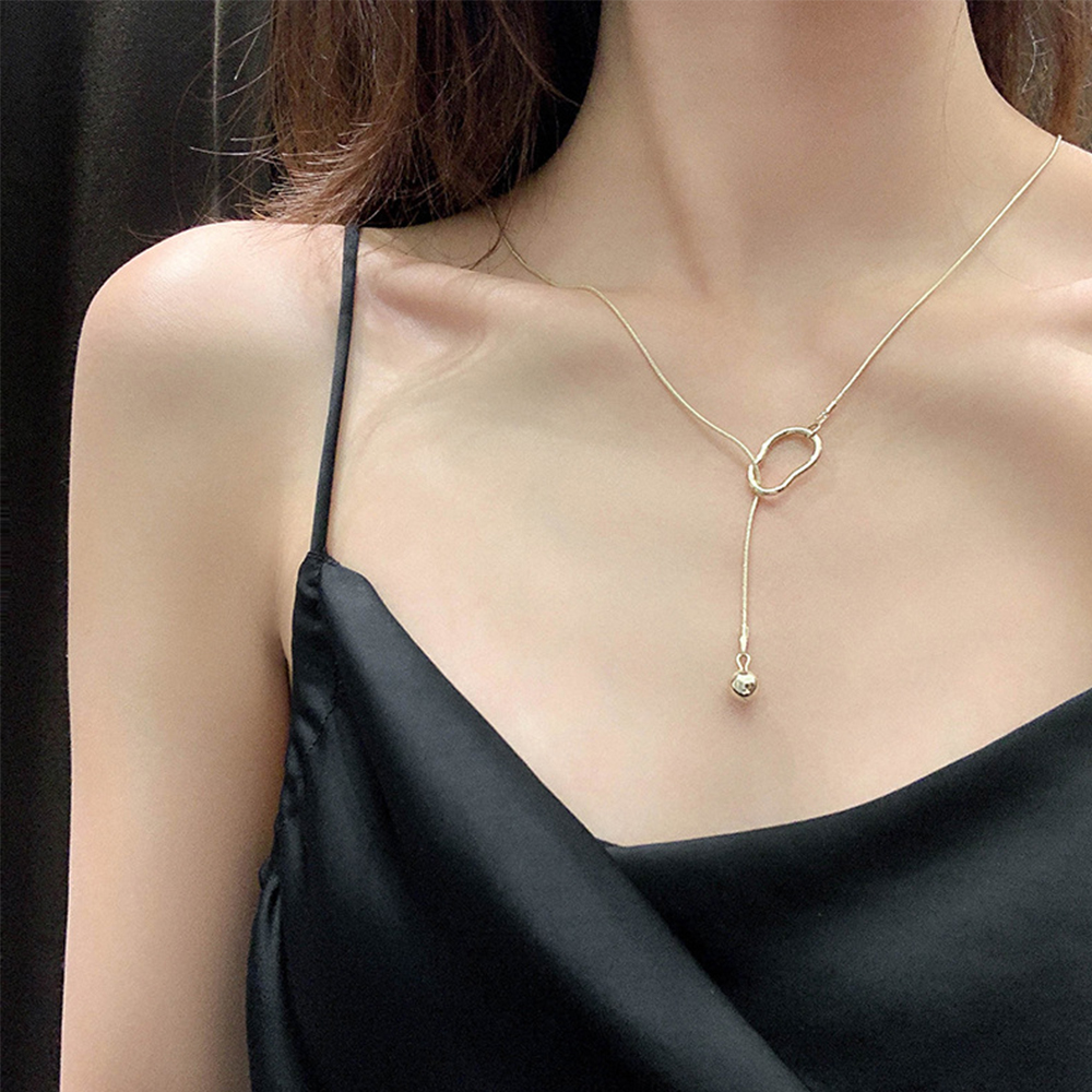 vòng cổ Mặt Kim Loại Tròn Có Thể Điều Chỉnh Kích Cỡ
