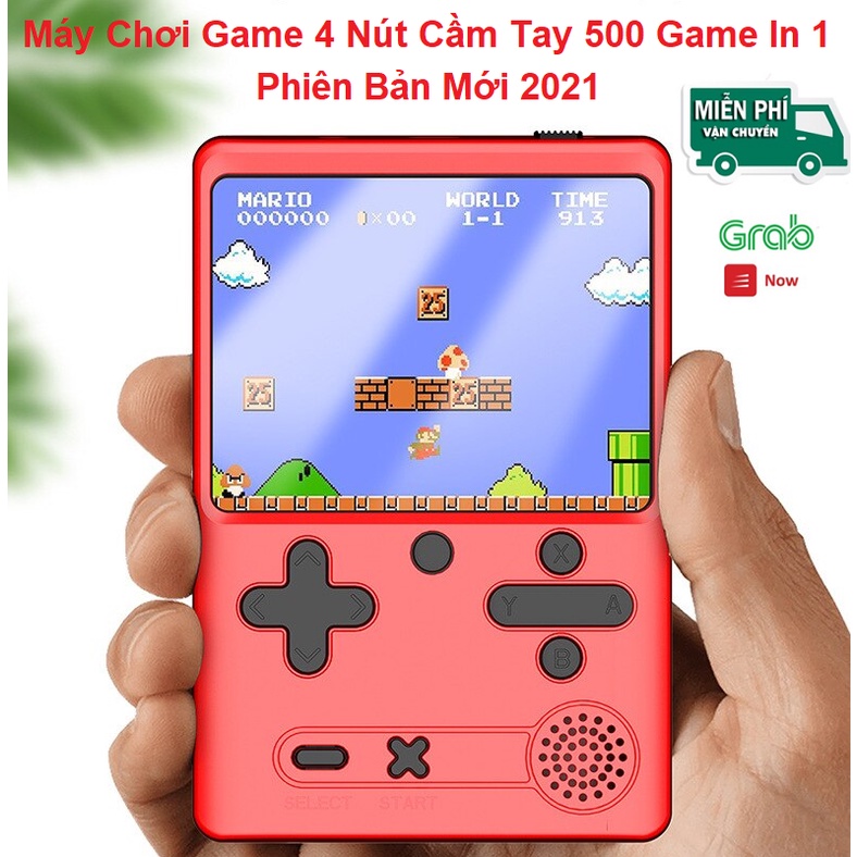 Máy Game Cầm Tay Mini M6, Có Sẵn 500 Trò Chơi NES - 8 Bít - 3&quot;TFT - Kèm Hộp Bảo Vệ Classic, Dây Sạc