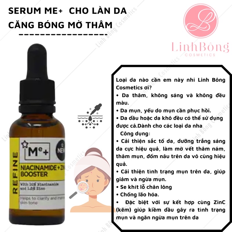 SERUM ME+ BẢO BỐI CHO LÀN DA CĂNG BÓNG MỜ THÂM