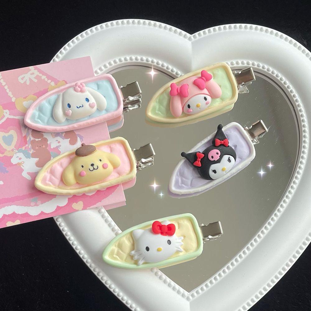 Kẹp Tóc Nhựa Resin Hình Melody Cún Hoạt Hình Dễ Thương Cho Nữ